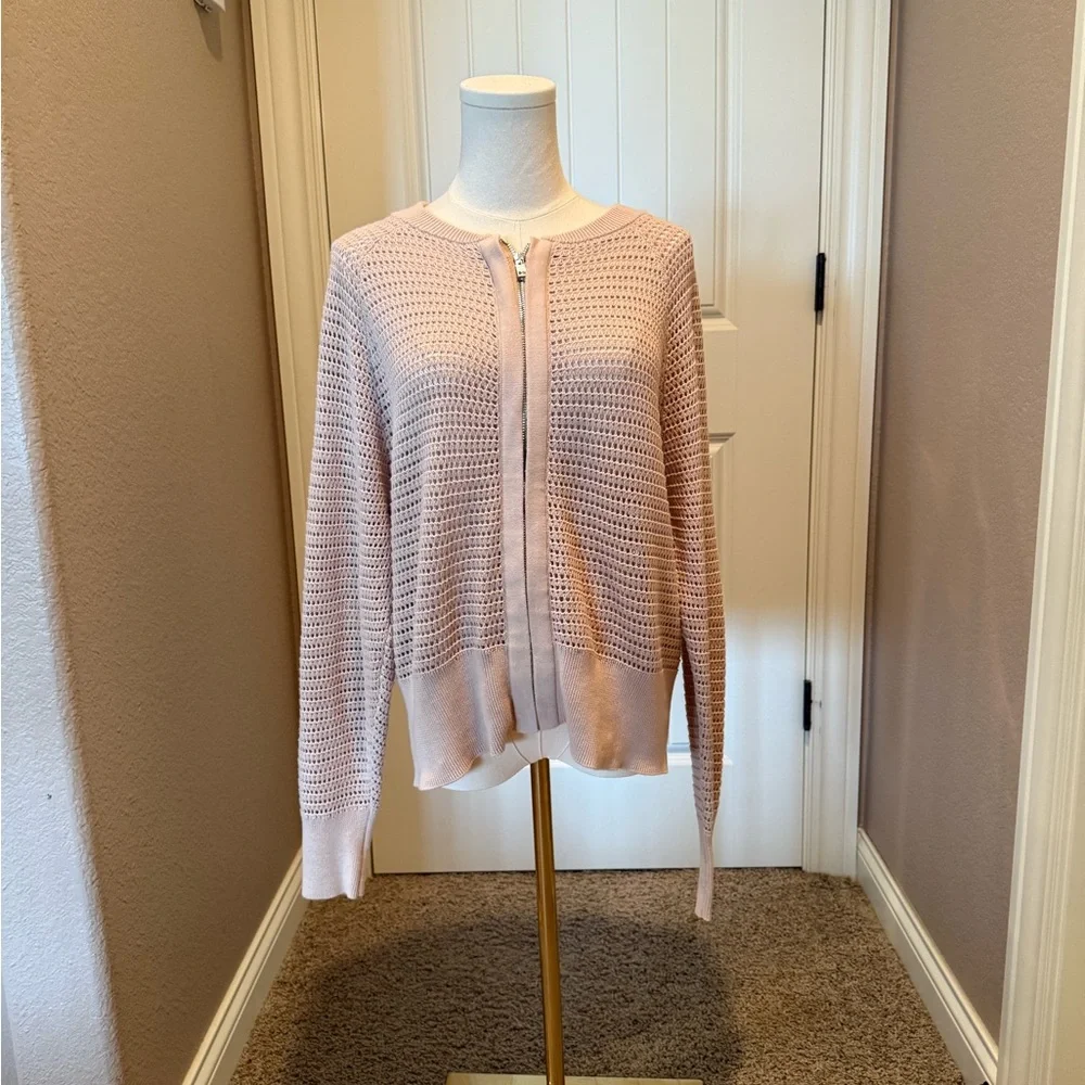 Varley Lai Lightweight Knit Jacket in moonlight color - Picture 4 of 8